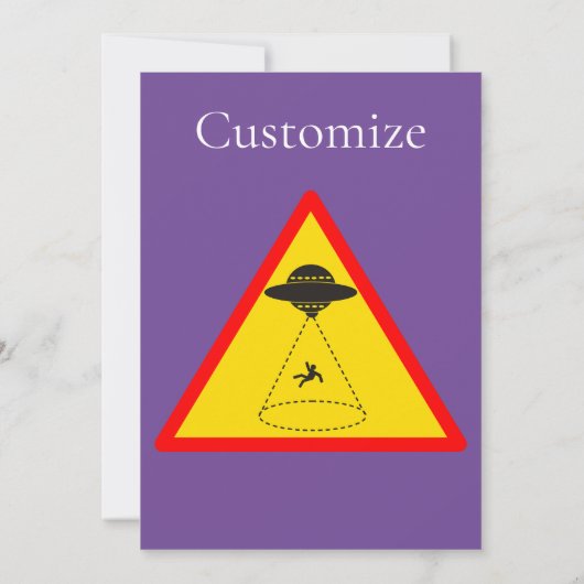 エイリアンアブダクションUFO Thunder_Cove 招待状 (裏面)