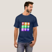 エイリアンアポップ・アートのート Tシャツ (正面フル)
