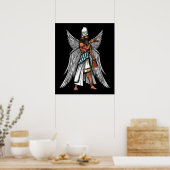 エイリアンアンナキ神古代シュメール王 ポスター (キッチン)