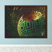 エイリアンアーティファクト(Xzendor7) キャンバスプリント (インサイチュ (ウッドフロア))