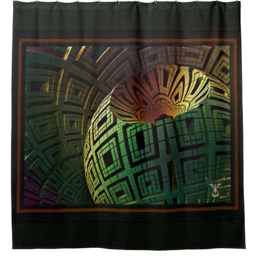 エイリアンアーティファクト(Xzendor7) シャワーカーテン (正面)