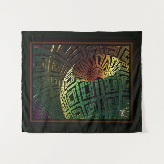 エイリアンアーティファクト(Xzendor7) タペストリー (正面(横))