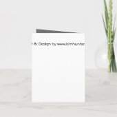 エイリアンアートカード招待状カスタムハロウィーンカード 招待状 (裏面)