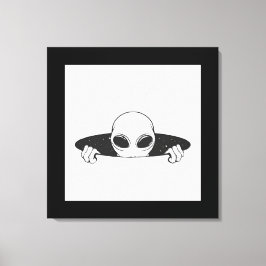 エイリアンインザホールストレッチキャンバス印刷 キャンバスプリント