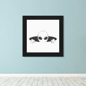 エイリアンインザホールストレッチキャンバス印刷 キャンバスプリント (インサイチュ (ウッドフロア))