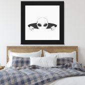 エイリアンインザホールストレッチキャンバス印刷 キャンバスプリント (インサイチュ (寝室))