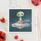 エイリアンインベージョン宇宙の誕生日 スタンダードランチョンナプキン (インサイチュ)