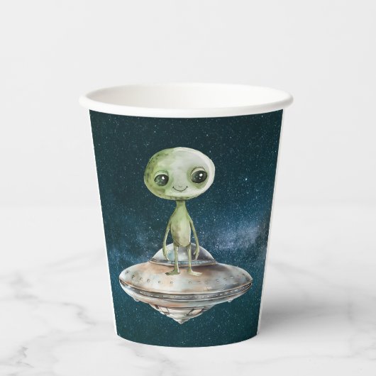 エイリアンインベージョン宇宙の誕生日 紙コップ (正面)