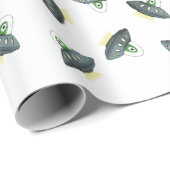 エイリアンインベーダーラッピング紙ホワイト ラッピングペーパー (ロールコーナー)