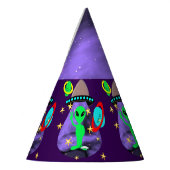 エイリアンイン宇宙おもしろいキッズカワイトパーティー パーティーハット (左)
