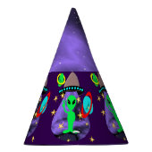 エイリアンイン宇宙おもしろいキッズカワイトパーティー パーティーハット (右)