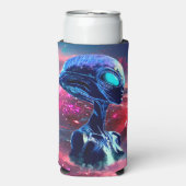 エイリアンウィッサイケデリックダムサイエンスフィクション スリム缶クーラー (Seltzer正面)