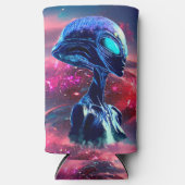 エイリアンウィッサイケデリックダムサイエンスフィクション スリム缶クーラー (正面)
