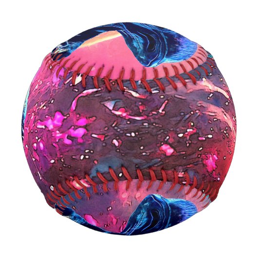 エイリアンウィッサイケデリックダムサイエンスフィクション 野球ボール (正面)