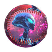 エイリアンウィッサイケデリックダムサイエンスフィクション 野球ボール (正面左)