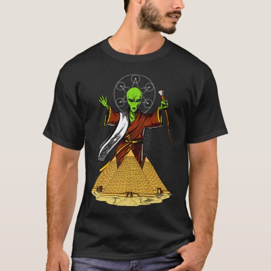 エイリアンエジプトピラミッド Tシャツ (正面)