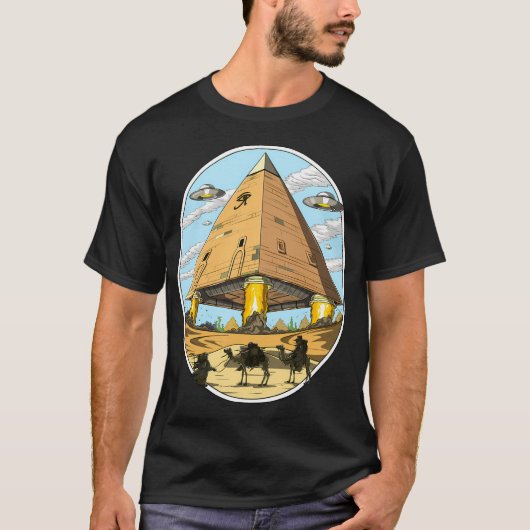 エイリアンエジプトピラミッド Tシャツ (正面)