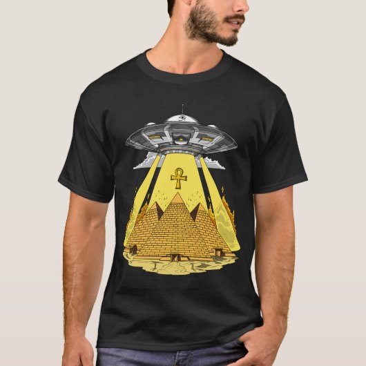 エイリアンエジプトピラミッド Tシャツ (正面)