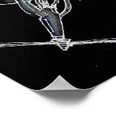 エイリアンエビのインクアート ポスター (角)