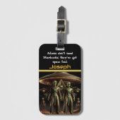 エイリアンエリア51の秘密を調査 ラゲッジタグ (正面縦)