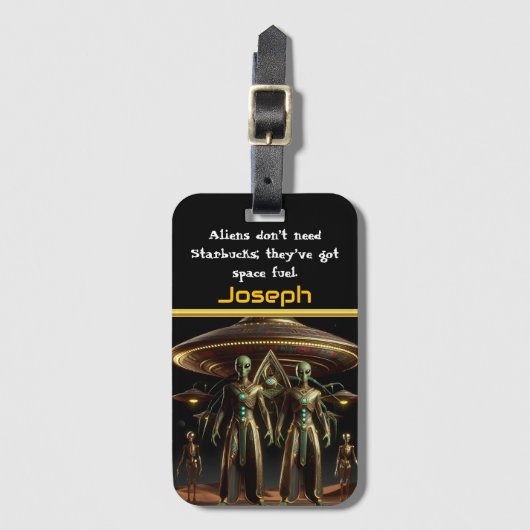 エイリアンエリア51の秘密を調査 ラゲッジタグ (正面縦)