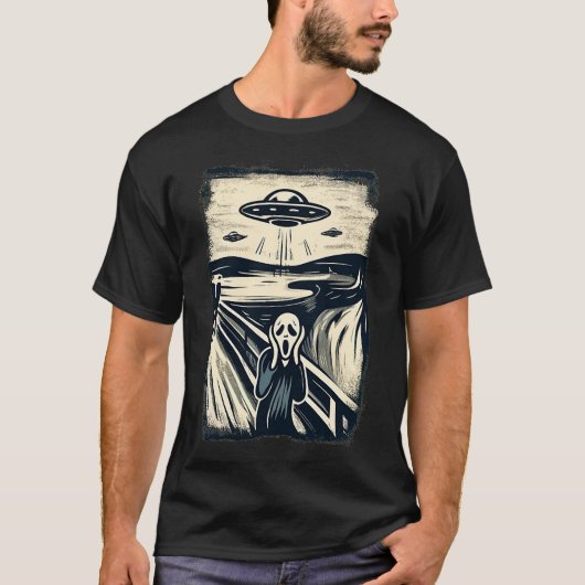 エイリアンエンカウンター「ザ・スクリーム」 Tシャツ (正面)