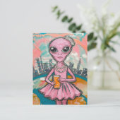 エイリアンオレンジジュース ポストカード (スタンド正面)