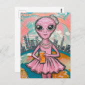 エイリアンオレンジジュース ポストカード (正面/裏面)