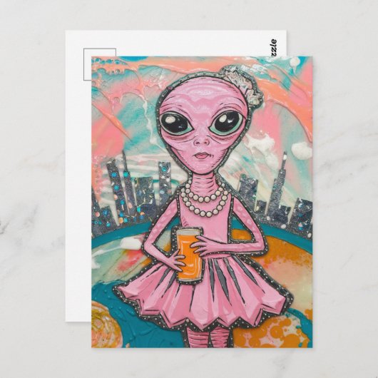 エイリアンオレンジジュース ポストカード (正面/裏面)