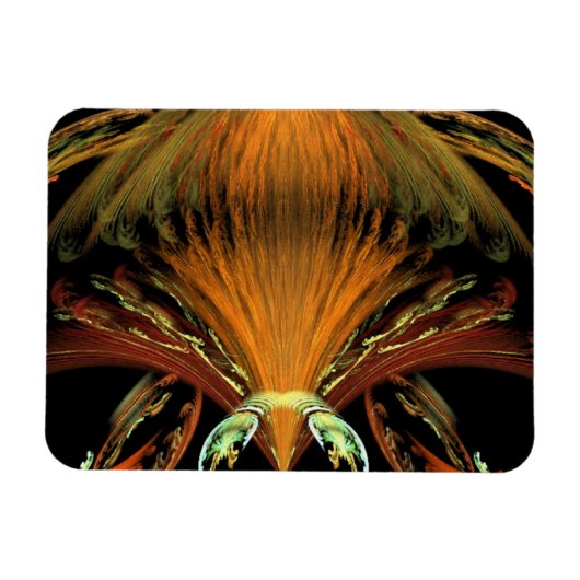 エイリアンオレンジ昆虫 マグネット (横)