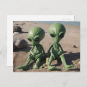 エイリアンオンビーチ ポストカード (正面/裏面)