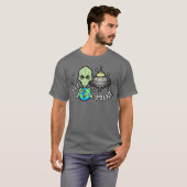 エイリアンオールマイン メンズ ベーシック 半袖Tシャツ Tシャツ (正面フル)