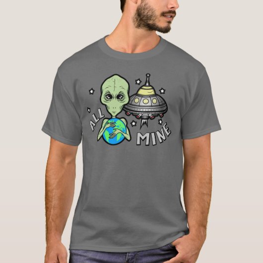 エイリアンオールマイン メンズ ベーシック 半袖Tシャツ Tシャツ (正面)