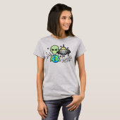 エイリアンオールマイン 女性用ベーシックTシャツ Tシャツ (正面フル)