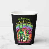 エイリアンカップルinコズミックラブ 紙コップ (正面)