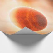 エイリアンガスジャイアントプラネット宇宙アート ラッピングペーパー (角)