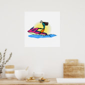 エイリアンガールon JetSki ポスター (キッチン)
