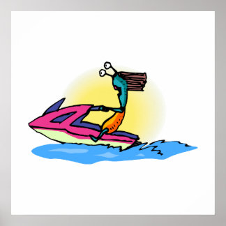 エイリアンガールon JetSki ポスター