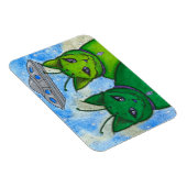 エイリアンキャッツUFO宇宙ファンタジーキャットアートマグネット マグネット (右側)