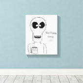 エイリアンキャンバスの壁のブレース キャンバスプリント (インサイチュ (ウッドフロア))