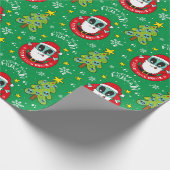 エイリアンクリスマスパターン ラッピングペーパー (角)