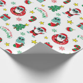 エイリアンクリスマスパターン ラッピングペーパー (角)
