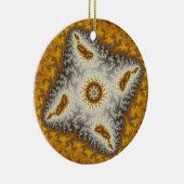 エイリアンクリスマスフラクタル セラミックオーナメント (右)