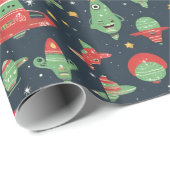 エイリアンクリスマスホリデーラッピング紙 ラッピングペーパー (ロールコーナー)