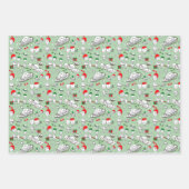 エイリアンクリスマス宇宙 ラッピングペーパーシート (正面3)