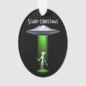 エイリアンクリスマス🛸 UFOおもしろいフェスティバル素晴らしい オーナメント (正面)