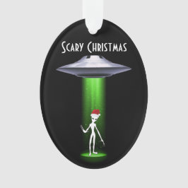 エイリアンクリスマス🛸 UFOおもしろいフェスティバル素晴らしい オーナメント
