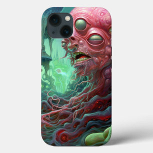 エイリアンクリーチャー超現実的ホラーアート iPhone 13ケース