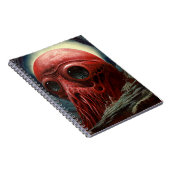 エイリアンクリーチャーSFホラーアート ノートブック (右側)