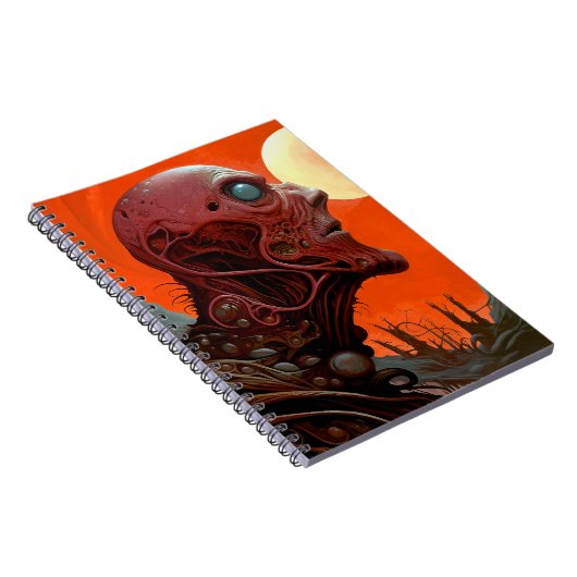エイリアンクリーチャーSFホラーアート ノートブック (右側)